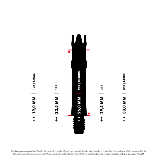 Ejes de repuesto L-Style L-System - Rojo transparente Hier erkennt man Ersatzshafts mit silberfarbener Beschichtung. Sie sind lose angeordnet.