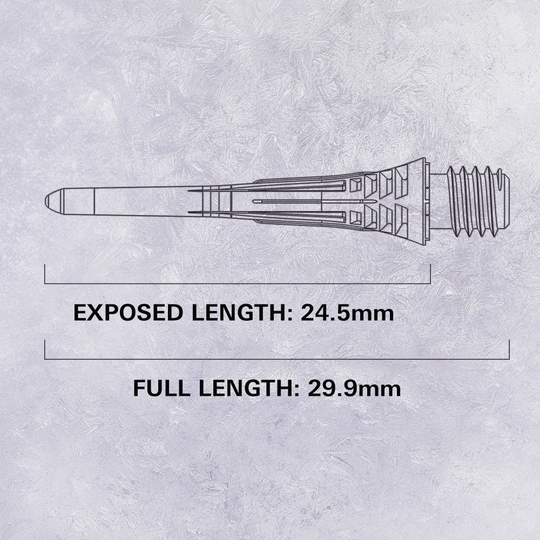Puntas de dardos Target Cryo Soft (paquete de 30) - Blanco Dieses Bild zeigt den Target Cryo Softdartspitzen 30er Pack in der Farbe Weiß. Die Spitzen werden zum Wechseln bei Softdarts verwendet.
