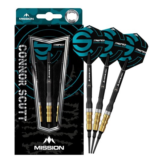Mission Connor Scutt Sniper Black Gold Softdarts - 20g