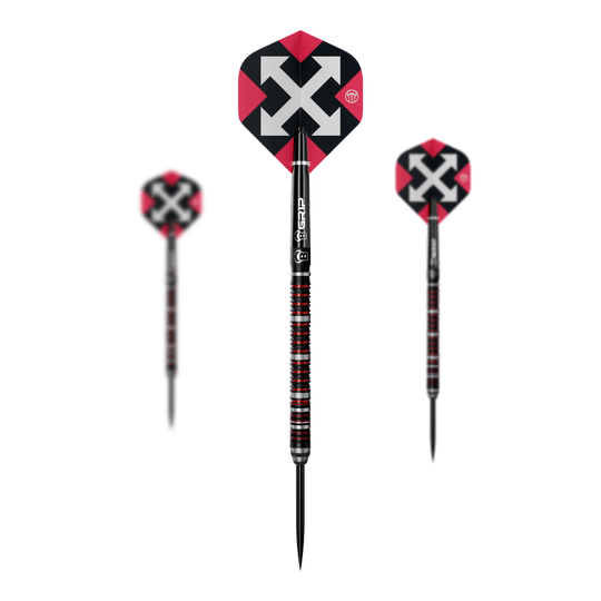 Abgebildet ist das Set Bulls Sixty S2 Steeldarts. Das Set eignet sich ideal für Dart-Enthusiasten.