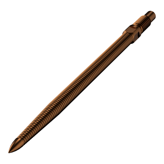 Puntas de dardo convertibles Bulls NL - Micro Grip - Bronce Zu sehen ist eine Dartspitze mit MicroGrip in Bronze. Die Länge der Spitze beträgt 36mm.