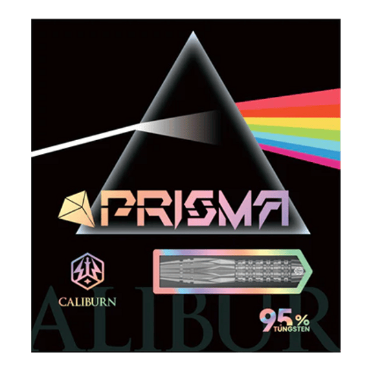 Dardos de acero Caliburn Prisma P1 - 19,5 g Caliburn Prisma Steeldarts mit einem Gewicht von 19,5g. Diese Steeldarts bieten optimale Kontrolle beim Werfen.