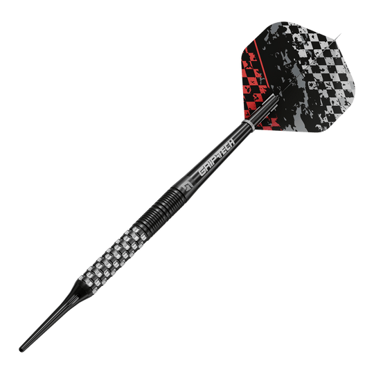 Dardos suaves GOAT Finish Line - 20 g Hier sieht man die GOAT Finish Line Tungsten Softdarts mit 20g Gewicht. Diese Softdarts eignen sich für ambitionierte Spieler.