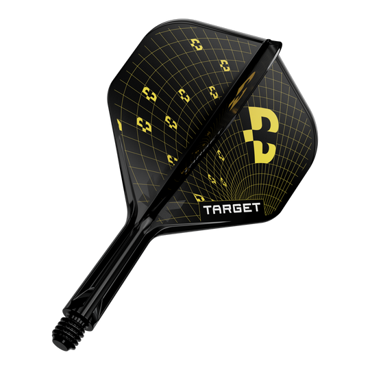 Vuelos estándar Target K-Flex Bolide No2 Abbildung eines Dart-Flights, wahrscheinlich Target K-Flex Bolide No2 Standard in 19mm. Das Produkt ist einzeln dargestellt.