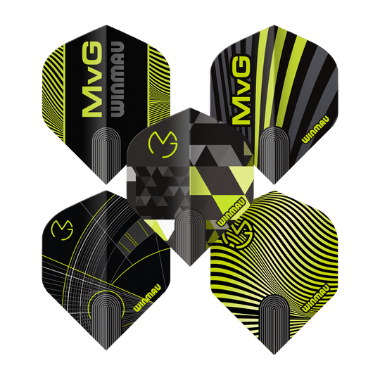 Colección de vuelo estándar Winmau Michael Van Gerwen Prism No2 Dieses Bild zeigt die Winmau Michael Van Gerwen Prism No2 Standard Flight Collection. Das Produkt ist speziell für den Dartsport entwickelt.