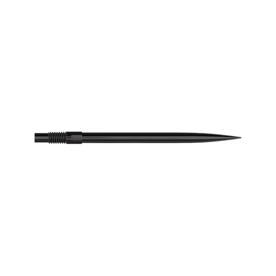 Puntas de dardos Harrows Quick Point - Negras Abgebildet ist das Produkt 'QP24049_Harrows_QuickPoint_Dartspitzen_Schwarz_35mm_2'. Es sind schwarze Dartspitzen zu sehen.