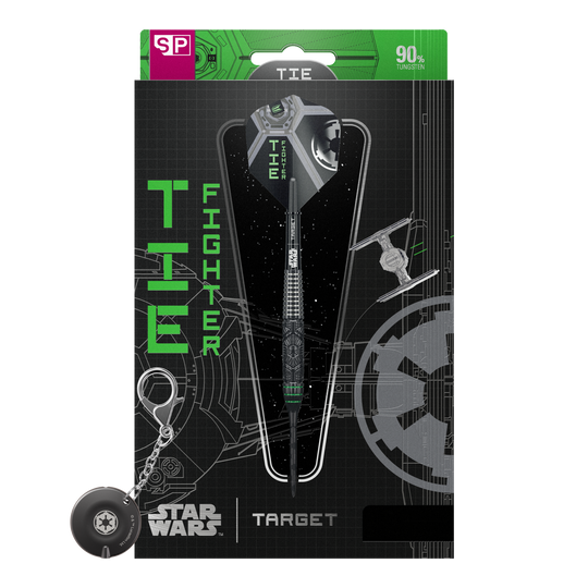 Dardos de acero Target Star Wars Tie Fighter Swiss Point Abgebildet ist das Produkt Target Star Wars Tie Fighter Swiss Point Steeldarts. Das Produkt ist speziell für Fans von Star Wars und Dartspielern geeignet.