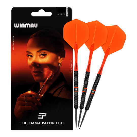 Dardos de acero Winmau Emma Paton Edit - 23 g Das Produkt Winmau Emma Paton Edit Steeldarts - 23 g ist auf dem Bild zu sehen. Es handelt sich um hochwertige Steeldarts für präzises Werfen.