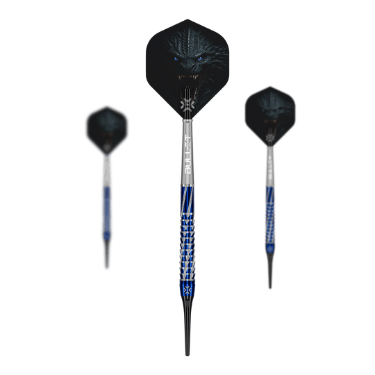 Dardos suaves Bullet Hydra - 20 g Abgebildet ist das Produkt Bullet Hydra Softdarts - 20g. Es handelt sich um ein Softdart-Set mit moderner Gestaltung.