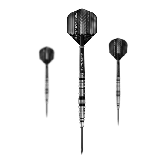Dardos de acero Harrows Supergrip Torpedo Quick Point Das Bild zeigt die Harrows Supergrip Torpedo Quick Point Steeldarts. Das Produkt ist als 1 Set abgebildet.