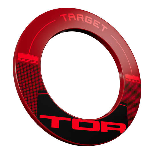 Entorno del TOR objetivo Hier wirkt das Target TOR Surround als runde Umrandung eines Dartboards. Die Struktur ist gut erkennbar.