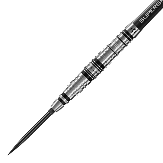 Dardos de acero Harrows Supergrip Torpedo Quick Point Zu sehen sind die Harrows Supergrip Torpedo Quick Point Steeldarts. Diese Darts bieten einen guten Griff und sind speziell für Steeldartspiele gefertigt.