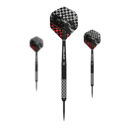 Dardos de acero GOAT Finish Line Abgebildet sind GOAT Finish Line Tungsten Steeldarts. Diese Darts sind speziell für das Steeldartspiel entwickelt.