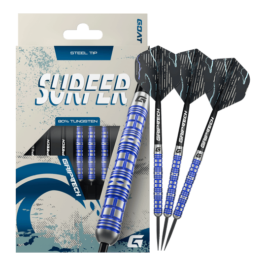 Dardos de acero GOAT Surfer Das Foto präsentiert die GOAT Surfer Steeldarts. Sie sind ideal für Dart-Enthusiasten.