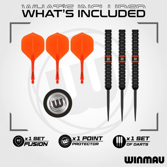 Winmau Emma Paton Edit Steeldarts - 23 g ist hier abgebildet. Die Steeldarts zeichnen sich durch ihr besonderes Design aus.