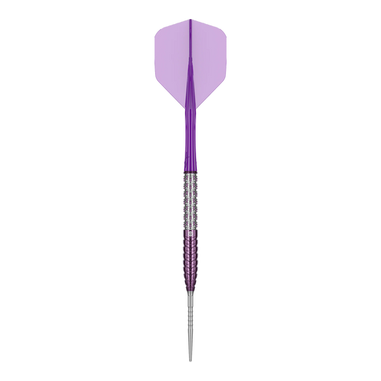 Dardos de acero Caliburn Awakening ET Abgebildet sind die Caliburn Awakening E.T. Steeldarts aus einer anderen Perspektive. Die Besonderheiten des Steeldarts sind sichtbar.