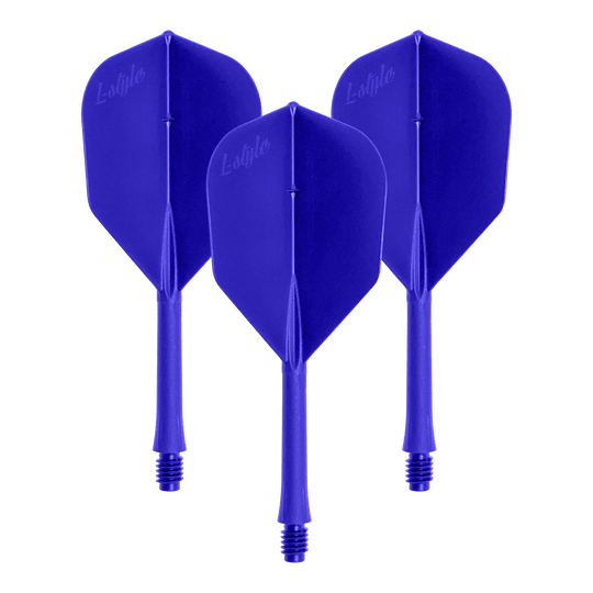 Vuelos en barra estilo L 2BA L3 - 260 Zu sehen ist ein Artikel mit dem Dateinamen LSF-902_L-Style_BarFlight_Blau_1Set. Es handelt sich vermutlich um ein Set blauer Dart-Flights.