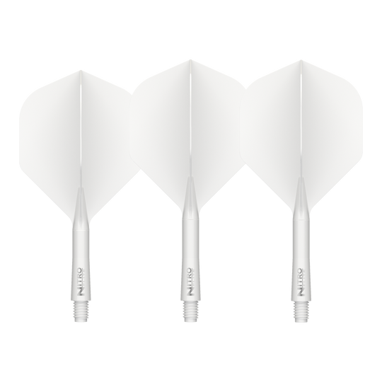 Red Dragon Nitroflite Eje Blanco Vuelos Blancos No2 Abgebildet sind die Red Dragon Nitroflite White Shaft White Flights No2. Diese Flights und Shafts sind in Weiß gehalten.