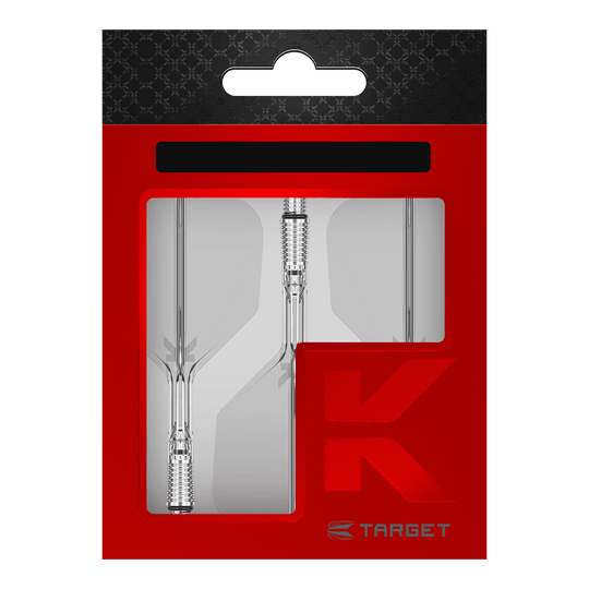 Abgebildet sind die Target K-Shift No6 Flights in durchsichtigem Design. Diese Flights eignen sich ideal zum Präzisieren von Dartwürfen.