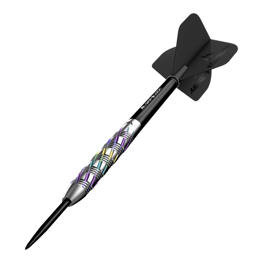 Mission Shuriken Steeldarts werden auf diesem Foto dargestellt. Die Steeldarts sind gut sichtbar und detailliert abgebildet.