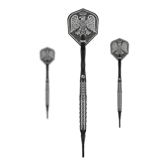Dardos blandos Shot Goths Wulfaz - 20 g Das Bild zeigt ein Set der Shot Goths Wulfaz Softdarts - 20g. Das Set bietet alles, was für ein Softdartspiel benötigt wird.