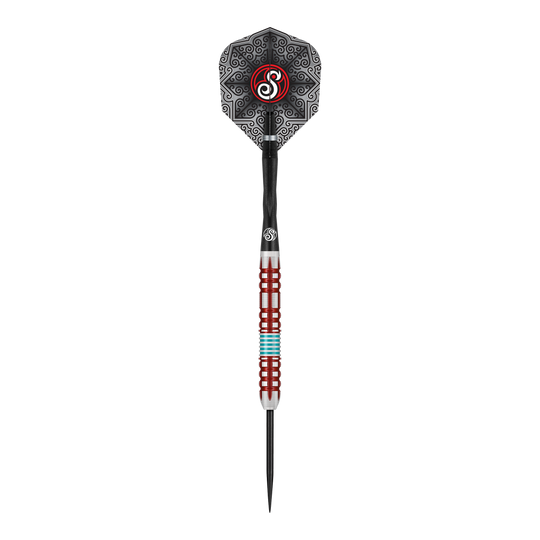 Dardos de acero Shot Collab Pro Series Josh Pearson - 23 g Dieses Bild stellt die Shot Collab Pro Series Josh Pearson Steeldarts - 23g dar. Die Steeldarts bieten eine gute Kombination aus Balance und Griff.
