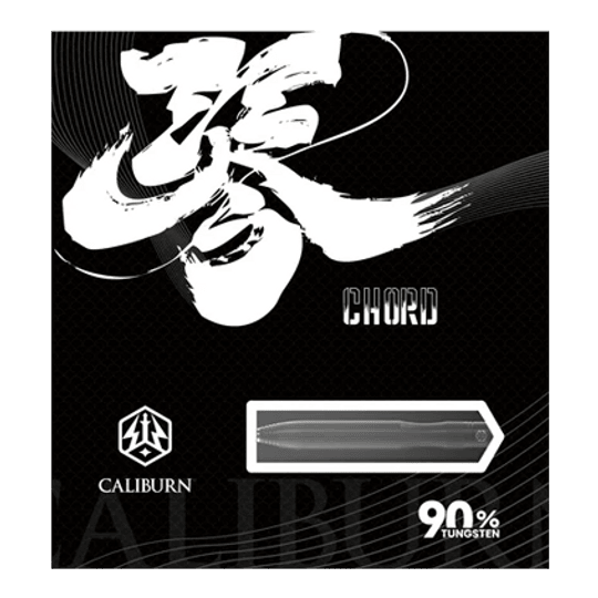 Dardos de acero Caliburn Chord C1 - 21,5 g Abgebildet ist der Caliburn Chord C1 Steeldart mit 21,5g. Der Dartpfeil liegt auf einem neutralen Hintergrund.