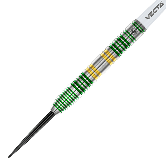 Dardos de acero Winmau Xenon Mehrere Winmau Xenon Steeldarts sind im Bild zu sehen. Die Oberfläche spiegelt das Licht.