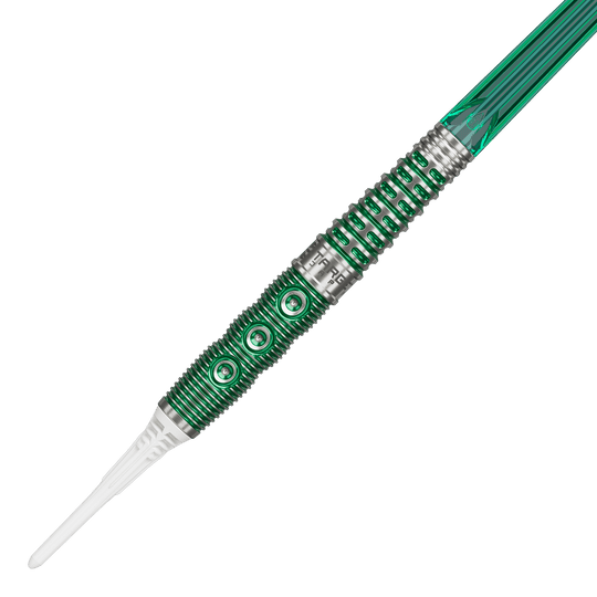 Dardos blandos Motomu Sakai Xeno GEN1 de la serie Prime de Target Japan - 19 g Dieses Bild zeigt die Target Japan Prime Series Motomu Sakai Xeno GEN1 Softdarts mit 19g Gewicht. Sie sind eine beliebte Wahl für anspruchsvolle Dartspieler.