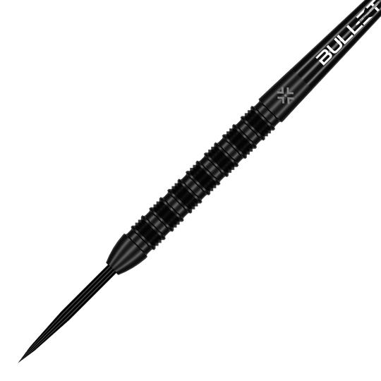 Gezeigt werden die Bullet Shadow Steeldarts. Sie zeichnen sich durch ihr elegantes Aussehen und hochwertige Qualität aus.