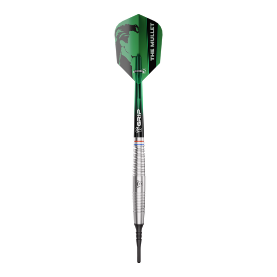 Das Produkt Bulls Danny Jansen Softdarts - 20g ist auf dem Bild zu sehen. Die Aufnahme zeigt die spezifischen Details des Softdarts.
