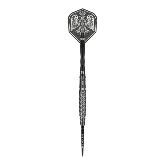 Dardos de acero Shot Goths Wulfaz Turbo Point - 23 g Hier ist ein weiteres Detailbild der Shot Goths Wulfaz Turbo Point Steeldarts - 23g. Das Bild hebt die Qualität und das Material hervor.