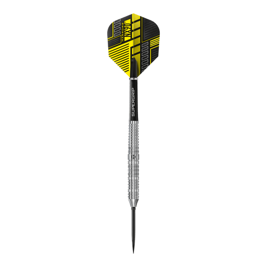 Dardos de acero de punta rápida paralela Harrows NX90 Abgebildet sind die Harrows NX90 Parallel Quick Point Steeldarts. Die Darts haben ein modernes Design und sind speziell für Präzision entwickelt.