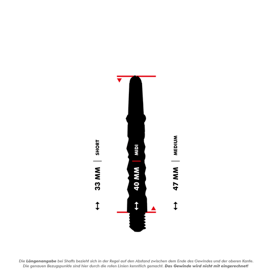 Harrows_Carbon_ST_Shafts_5_40mm92XXFu58FyBLm Harrows Carbon ST Shafts werden einzeln abgebildet. Die Schäfte sind gerade angeordnet und kontrastreich gestaltet.