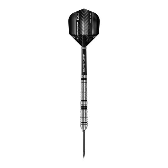 Dardos de acero de punta rápida cónica Supergrip de Harrows Abgebildet sind die Harrows Supergrip QP Tapered Quick Point Steeldarts. Sie eignen sich ideal für Steeldartspieler auf jedem Niveau.