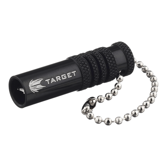 Extractor de residuos para herramientas Target - Negro Abgebildet ist das Target Extractor Tool Shaftrestentferner in Schwarz. Es handelt sich um ein Werkzeug zum Entfernen von Dart Shafts.