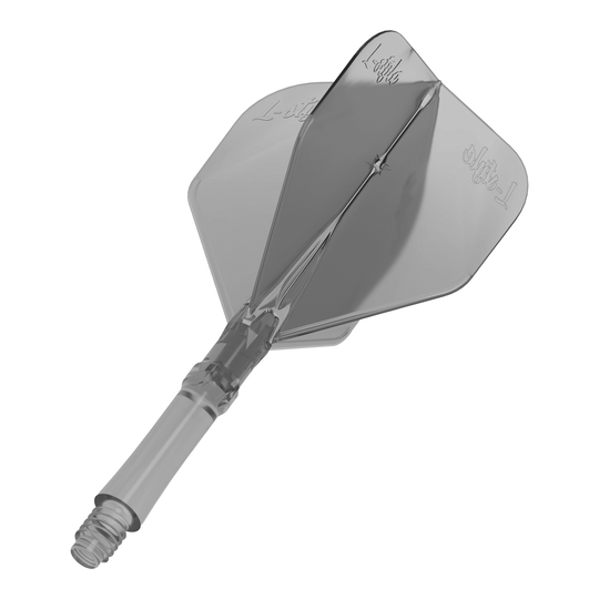 Vuelos L-Style L-System - Negro transparente Zu sehen sind die L-Style L-System Flights - Clear Black. Die Flights sind schwarz-transparent und für Darts geeignet.