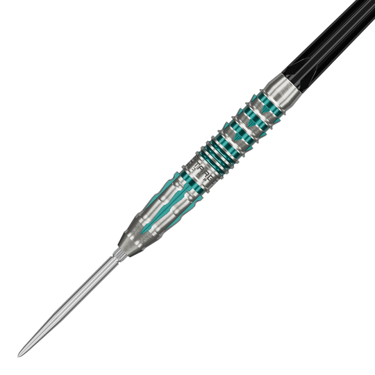 Dardos de acero Target Japan Black Marque Pierce Swiss Point Das Bild zeigt die Target Japan Black Marque Pierce Swiss Point Steeldarts. Die Darts sind modern gestaltet und eignen sich für das Steeldartspiel.