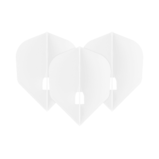 Vuelos con forma L-Style Champagne L3PRO Das Bild zeigt vermutlich die 'L-Style Champagne L3PRO Shape Flights White 1 Set'. Es handelt sich um weiße Dart-Flights im L3PRO-Shape, die im Set erhältlich sind.