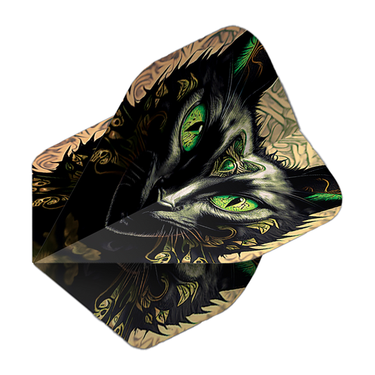 Vuelos de pentatlón Cat Mehrere Pentathlon Flights Katze sind abgebildet. Das Design enthält eine Figur.