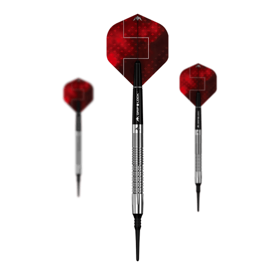 Mission Thomas Junghans Dardos Blandos - 20g Dieses Bild zeigt das Set Mission Thomas Junghans Softdarts mit einem Gewicht von 20 Gramm. Das Dartset ist als Komplettpaket dargestellt.
