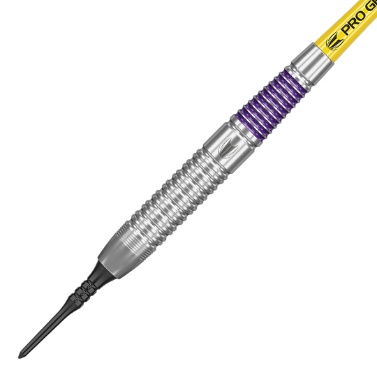 Dardos blandos de latón Target Luke Littler - 19 g Zu sehen sind die Target Luke Littler Brass Softdarts - 19g. Diese Darts sind für Softdart-Spiele konzipiert.