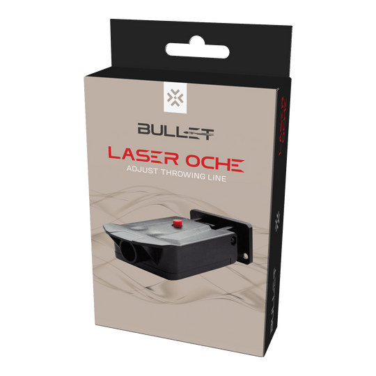 Roble láser bala Bullet Laser Oche zur Anzeige der Oche-Linie für Darts. Das Gerät erleichtert die Einhaltung der richtigen Abwurfdistanz.