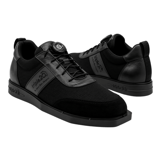 Zapatillas Triple20 Dart de tela con cierre giratorio - Negras
