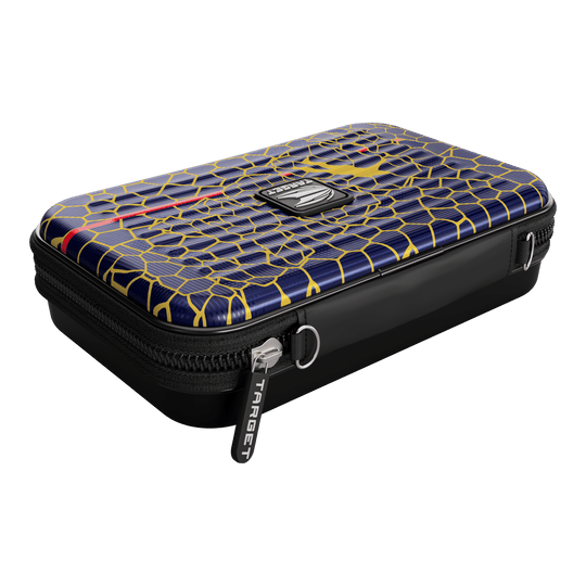 Estuche para dardos Target Takoma Josh Rock XL Dies ist das Target Takoma Josh Rock XL Dartcase. Das Etui hat ein auffälliges Design mit blauen, gelben und roten Mustern sowie einem Reißverschluss.