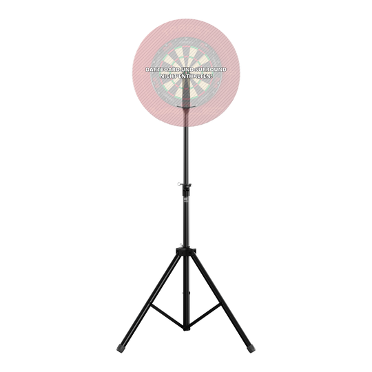 Soporte para diana Das Bild zeigt einen Target Dartboard Stand mit einem stabilen, dreibeinigen Stativ. Die Dartscheibe und der Surround sind nicht enthalten.
