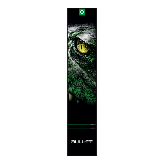 Tapete para dardos Bullet Gator Abgebildet ist die Bullet Gator Dartmatte. Sie dient als Schutzmatte beim Darts und zeigt wichtige Spielfeldmarkierungen.