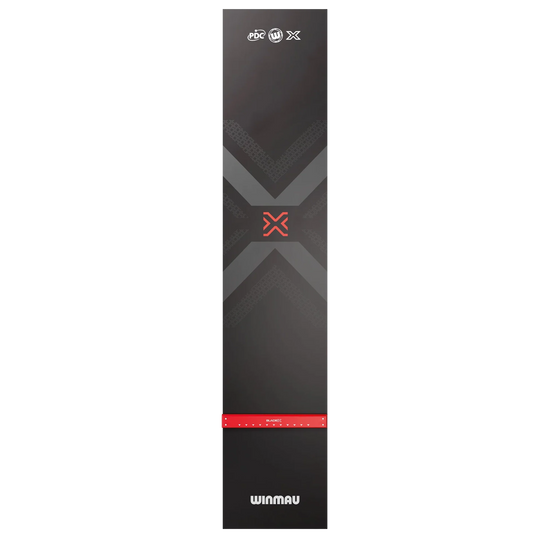 Tapete de dardos de PVC Winmau Blade X Die Abbildung zeigt die Winmau Blade X PVC Dartmatte. Die Dartmatte besteht aus strapazierfähigem PVC und ist für den Schutz des Bodens beim Dartspiel konzipiert.