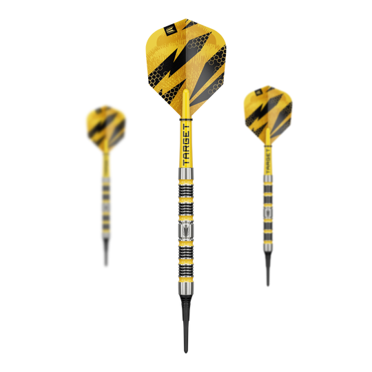 Dardos blandos Target Buzz 11 Hier wird das Produkt Target Buzz 11 Softdarts dargestellt. Diese Softdarts bieten ein präzises und angenehmes Spielgefühl.
