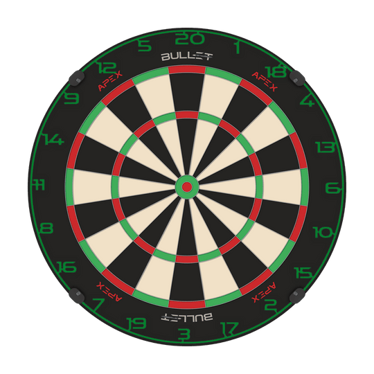 Anillo de número de diana de bala Hier ist ein weiterer Dartboard-Zahlenring in Grün abgebildet. Das Bild betont die Details des Zahlenrings.